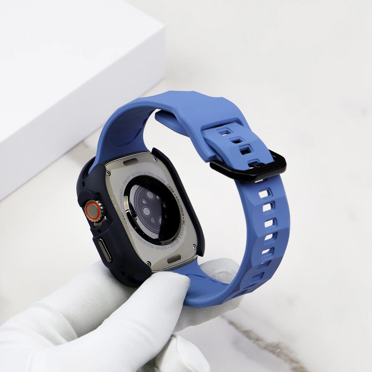 Silicone Sport Strap+Case for apple watch 9 8 7 6 SE 5 Ultra 2 Belt Bracelet Iwatch Series 49mm 45mm 41mm 44mm Protective Cover