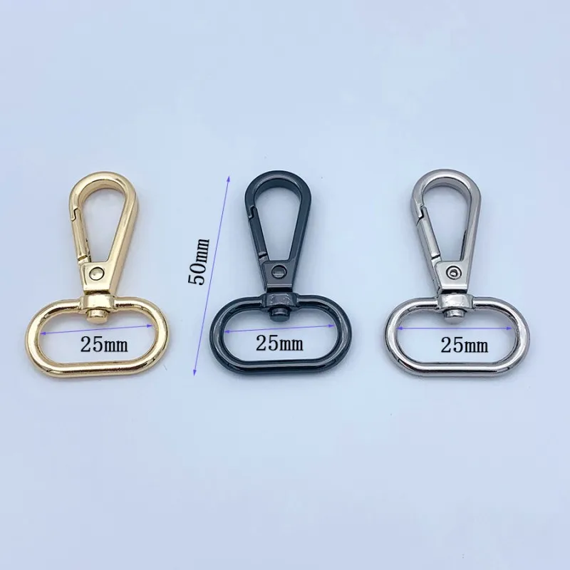 1 pcs 25mm Metal Swivel Lobster Leather Bag Handbag Purse Shoulder Strap Belt Clip Trigger Buckles