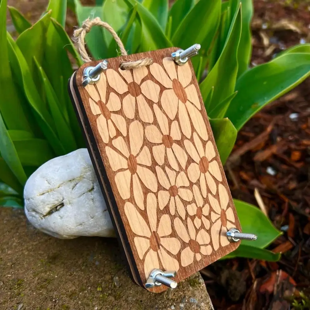 Wooden Pocket Flower Press DIY Portable Specimen Embossing Device Multi-style Keychain Press Flower Tool Making Dried Flower