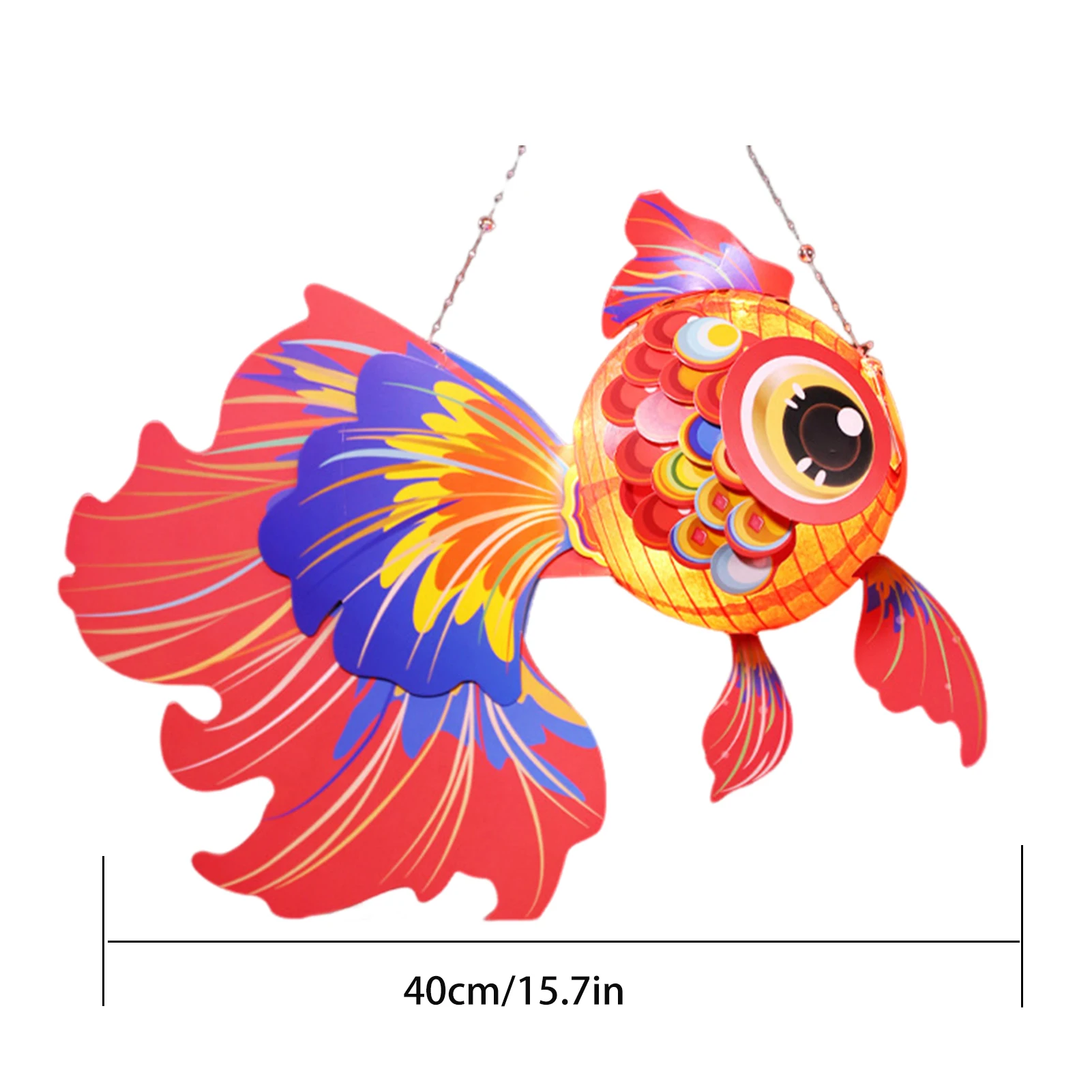 Fish Lantern Craft Kit – Vibrant Chinese Paper Lantern DIY Set For Festivals, Weddings & Mid-Autumn Decor