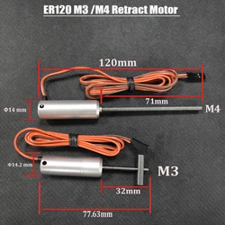 JP Hobby Plane Full Metal Electric Retract Motor ER150 M4 12-17 kgs / ER120 M3 4KG For DIY