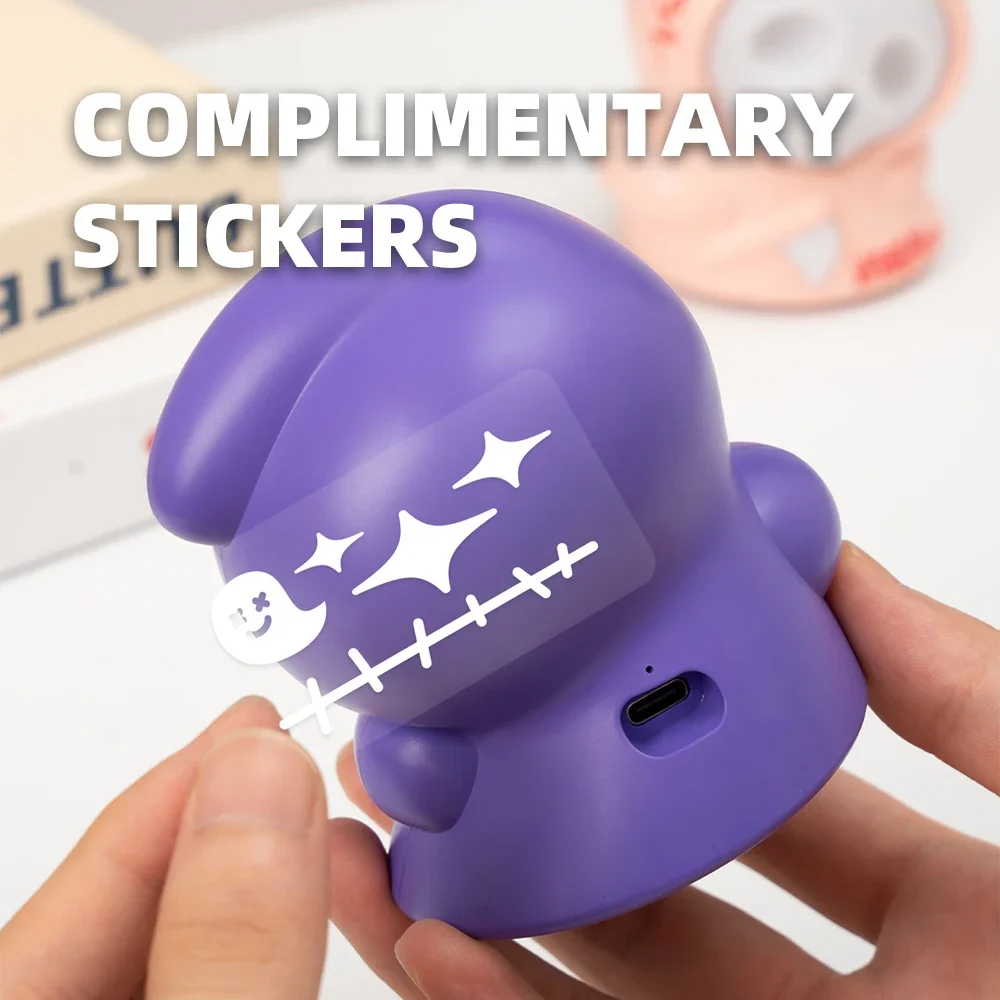 Halloween Ghost Night Light Rechargeable 3 Color Adjustable Creative Lighting Ornaments For Kids Gift Festive Party Desk Decor