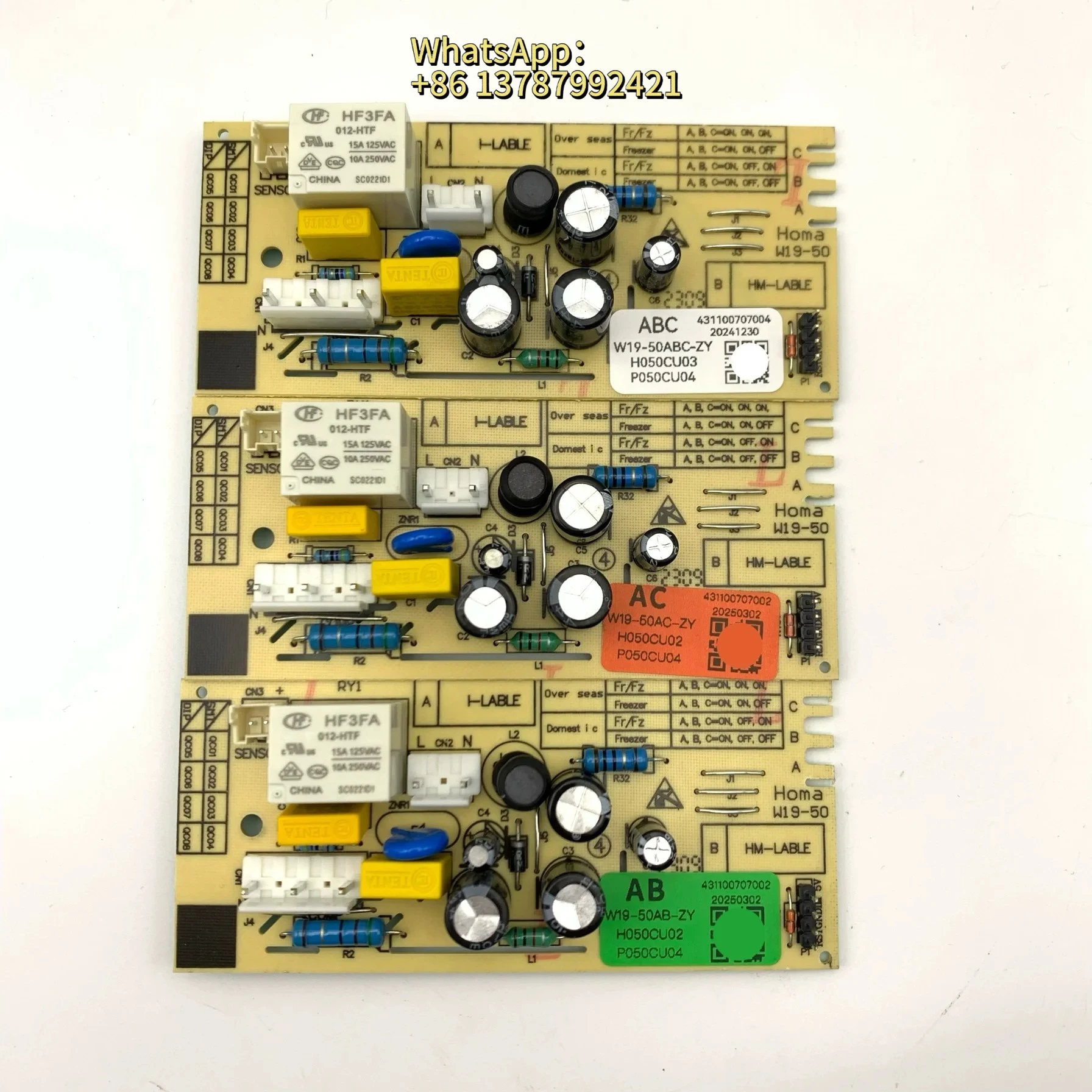 1pcs New For Homa Refrigerator Control Board W19-50AC/W19-50ABC/W19-50AB-ZY Circuit PCB W19-50 Fridge Motehrboard Freezer Parts