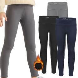 Girls' Fleece Lined Leggings Thermal Winter Warm Yoga Pants 1 Pack