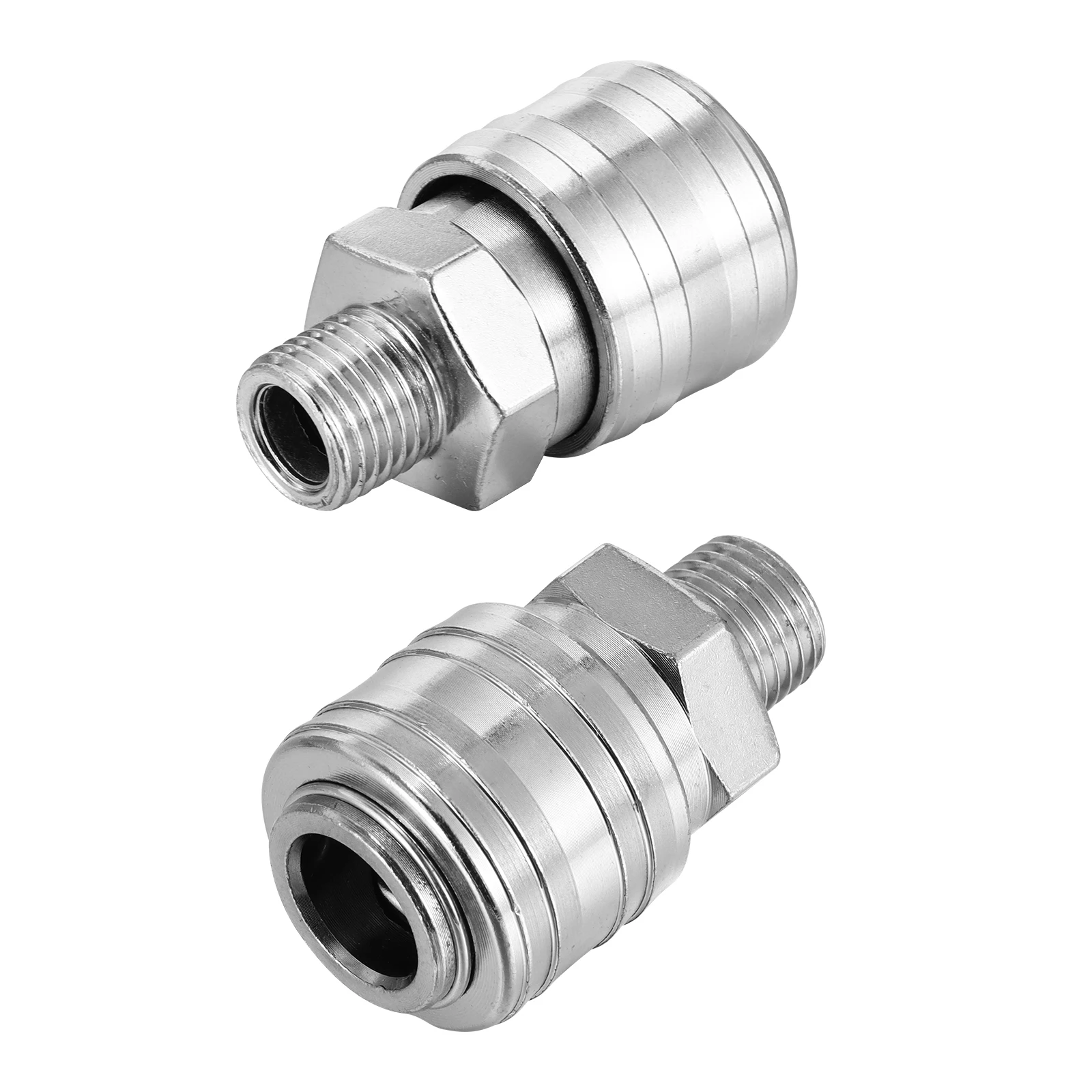 Acoplamientos rápidos BSP, accesorio de línea de aire Euro 1/4 ", Conector de conexión de compresor de manguera para herramientas neumáticas, 20 unids/set