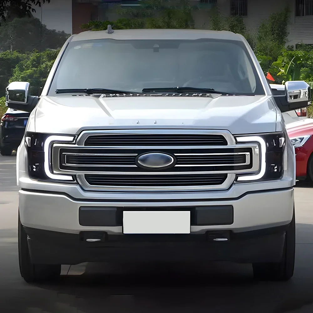 

Для Ford Raptor F150 2018-2019: Обновленные автоматические светодиодные фары в сборе, высококачественные аксессуары с двойными линзами