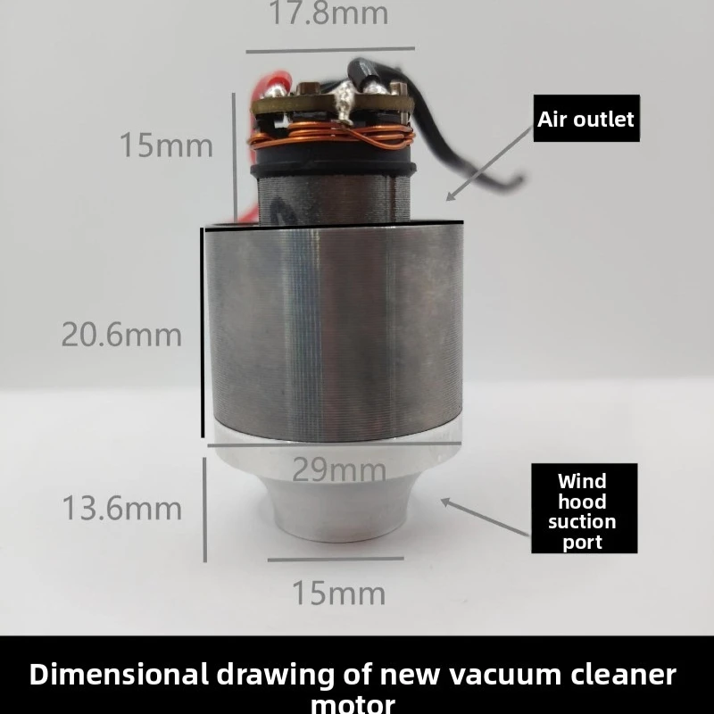 Novo Aspirador de pó dc motor sem escova dc 7.4v 160w 12v 180w