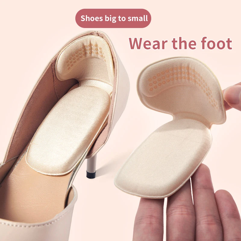 Women Insoles for Shoe Back High Heels Liner Grips Inserts Soft Insole Heel Pain Relief Foot Protector Antislip Cushion Post Pad