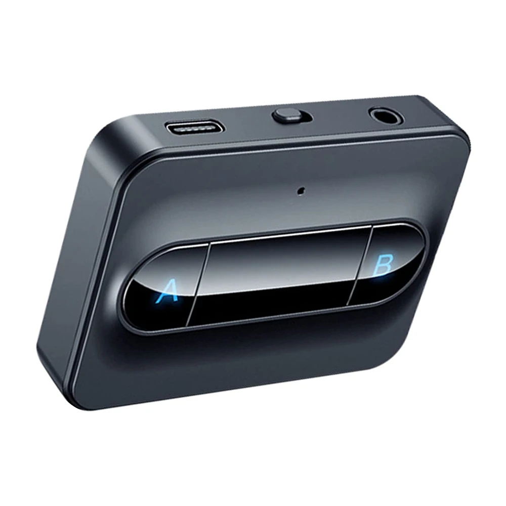 

New Bluetooth 5.0 Transmitter Adapter Dual Link Link Headphones Home Sound System Black