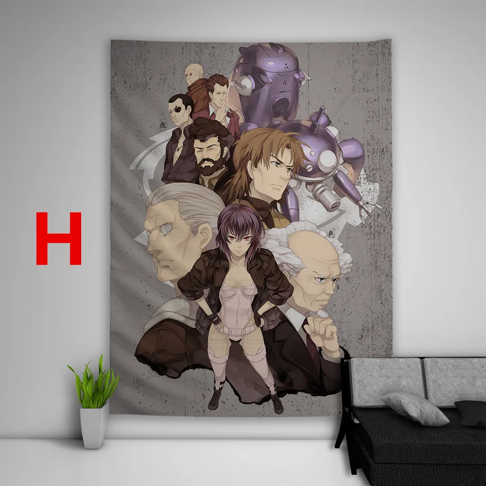 Kids Wall Art Canvas Painting Posters Decor Prints Room Decor Pictures Japanese Anime Ghost In The Shell Motoko Kusanagi Cyber