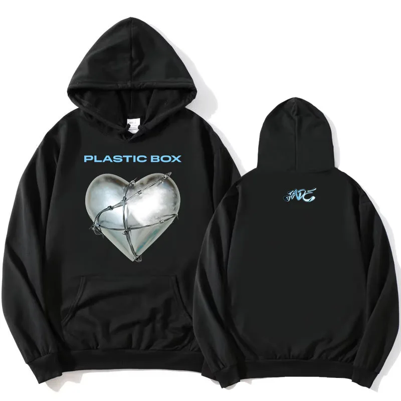 Jade Plastic Box Hoodies THAT'S SHOWBIZ BABY! Letter Printing Sweatshirts Winter Fleece Male Hooded Pullovers Streetwear Women