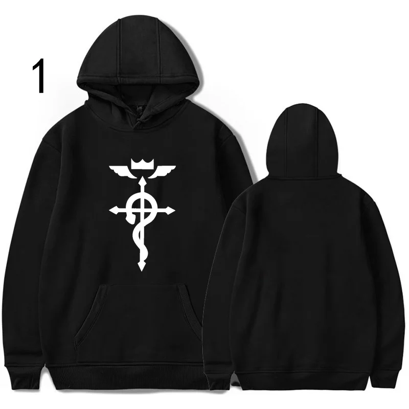 

Japan Anime Fullmetal Alchemist Hoodies Women Men Casual Loose Hooded Sweatshirt Fashion Cotton Pullover Hip Hop Hoodies Coats