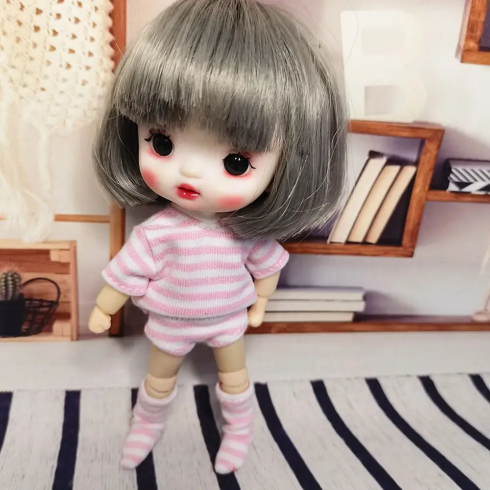 New OB11 Doll Clothes Suits DIY Doll Clothes BJD Doll T-shirt Doll Cotton Socks 1/11 Doll Panties