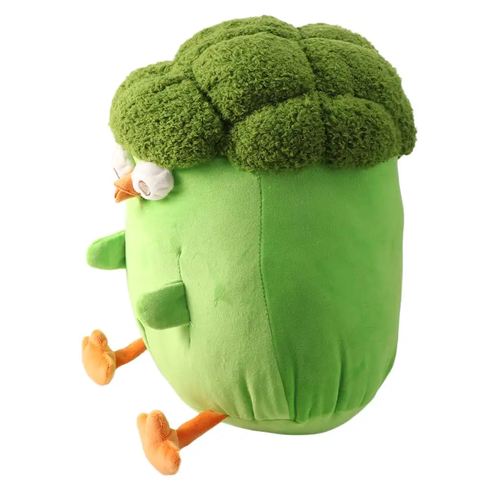 Cute Creative Broccoli Chick Cartoon Soft Vegetable-Themed Stuffed Animal Children Gits Broccoli Dundun Chicken Birthday Gift