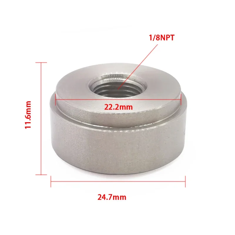 304 Material 1/8NPT Internal Thread Cylindrical Nuts Thickened Fasteners for Auto Parts General-Purpose Cylindrical Nuts