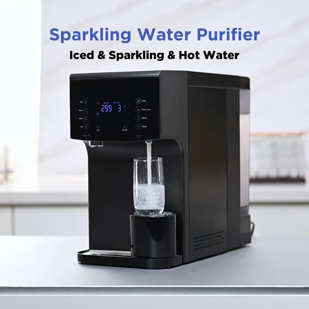 

High Quality Instant Hot Cold Direct Drinking 6 Stages Sparkling Water Filter Dispenser 100GPD RO Home Water Purifier Supplier