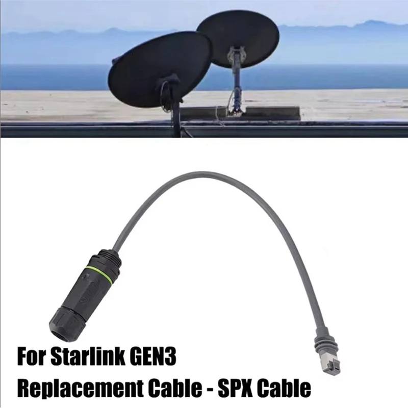 For Starlink Gen3 SPX Cable RJ45 Connector Replacement Cable High Speed Data Transmission Wearable Plug