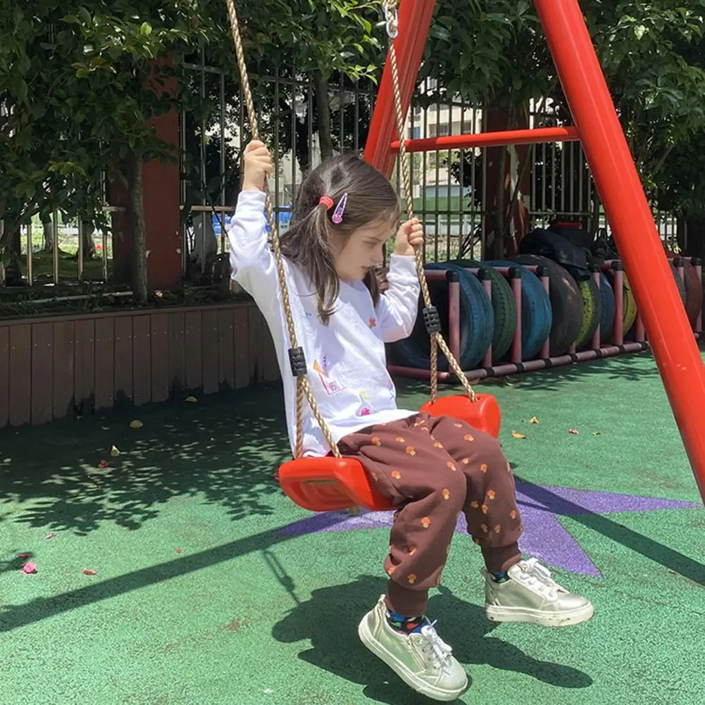 Kids Swing Seat with Adjustable Rope Accessories Heavy Duty Non-slip Children Playground Garden Yard Patio Hanging Swing Set