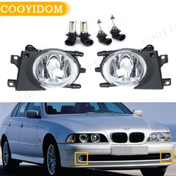 Car Front Fog Light With Bulbs Replacement Kit For BMW E39 1999 2000 2001 2002 2003 2004 Fog Lamp Assembly Headlight
