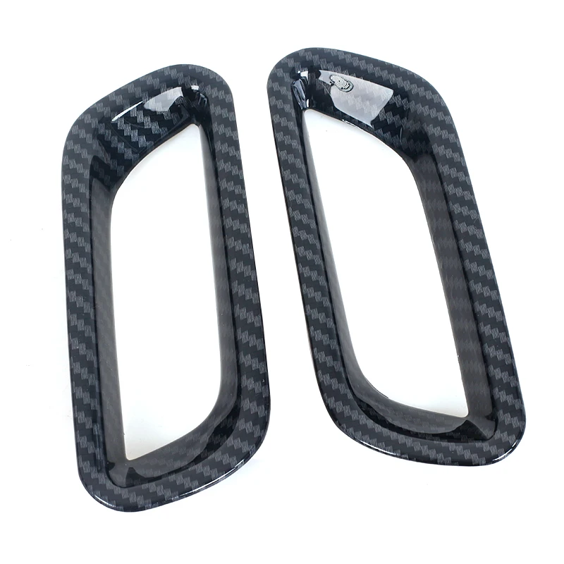 K-Car Front Rear Bumper Fog Lamp Light Frame Cover Sticker Trim ABS Carbon Fiber Styling For Subaru XV 2012 2013 2014 2015