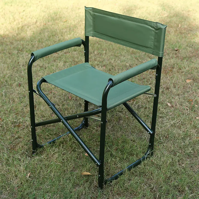 Thickened outdoor camping portable training chair director chair folding stool oxford cloth fishing backrest chair