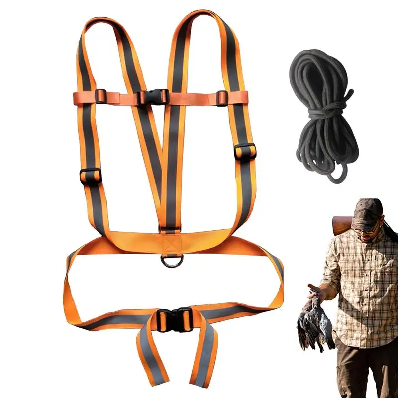 Deer Drag Harness Deer Traction Strap Reflective Deer Hunting Harness Heavy-Duty Deer Traction Strap Sturdy For Hunting Gear