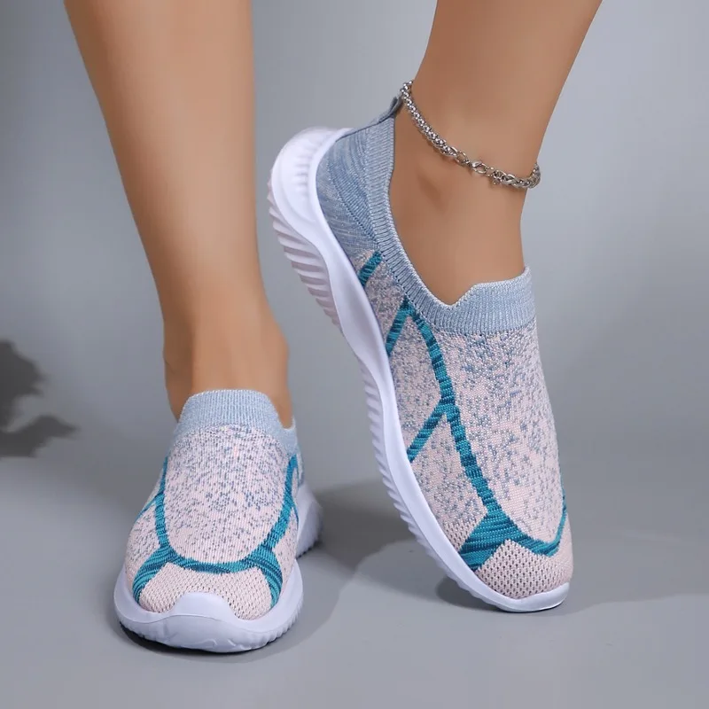 Zapatillas de deporte súper ligeras para mujer, zapatos transpirables antideslizantes para exteriores para amantes, zapatillas deportivas para correr, zapatos atléticos cómodos