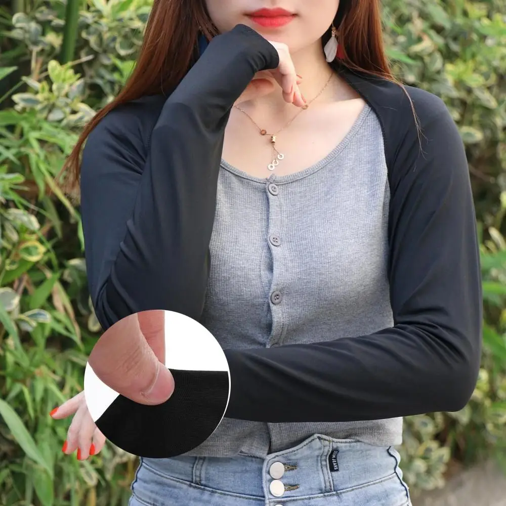 

Fashion Undershirt Arm Sleeves Shawl Long Shoulder Sleeves Soft Modal Arm Cover Shrug Muslim Stretchy Arm Sleeves Scarves Women