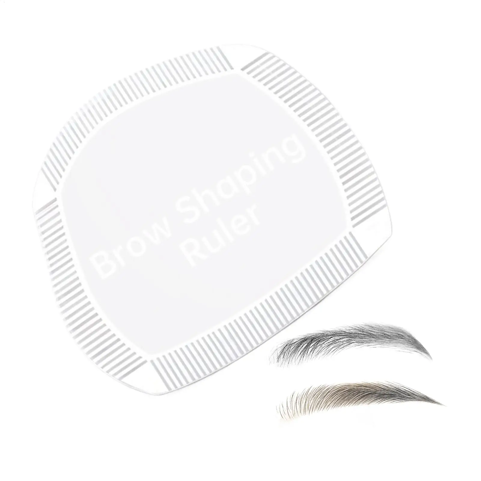 أداة قياس مسطرة تشكيل الحواجب قابلة لإعادة الاستخدام للحواجب المتناظرة المثالية، سهلة الاستخدام للمساعدة في المكياج للمبتدئين والمنزل #2