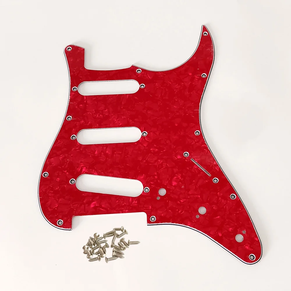 ST Guitar Pickguard SSS 11 Hole Pick Guard Scratch Plate & Screws for FD ST Electric  Guitar Pickguard Scratch Plate Multi Color