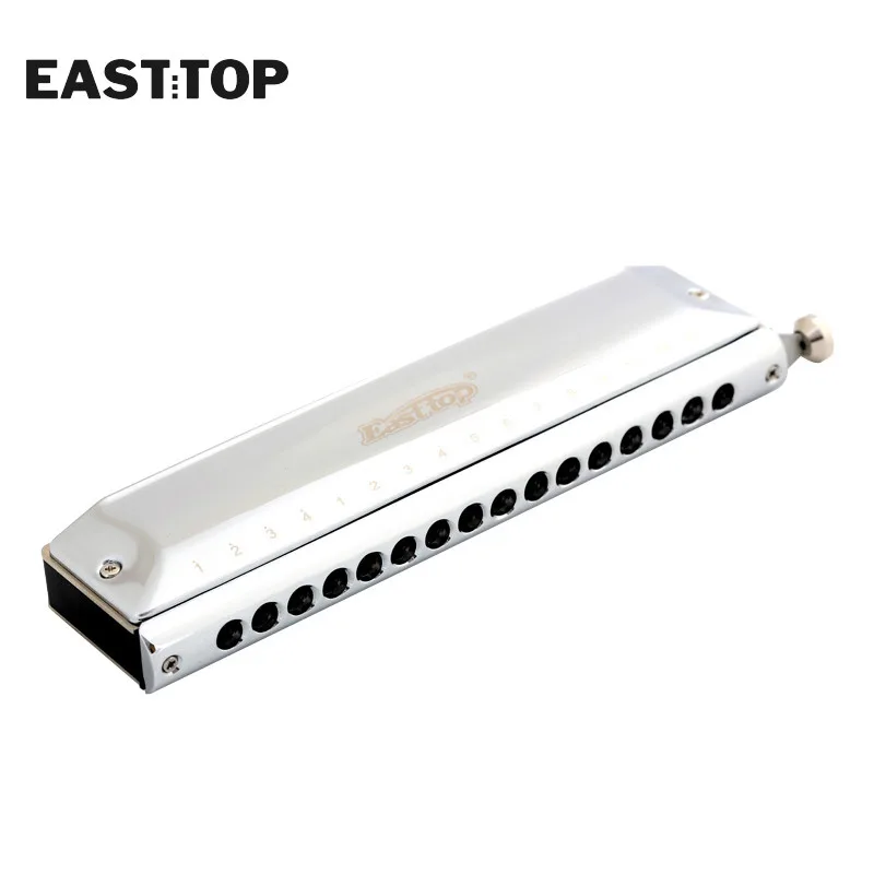 EASTTOP T16-64 16 Hole 64 Tone Chromatic Harmonica ABS Comb Alto D Key Mouth Professional Sound Music Instruments