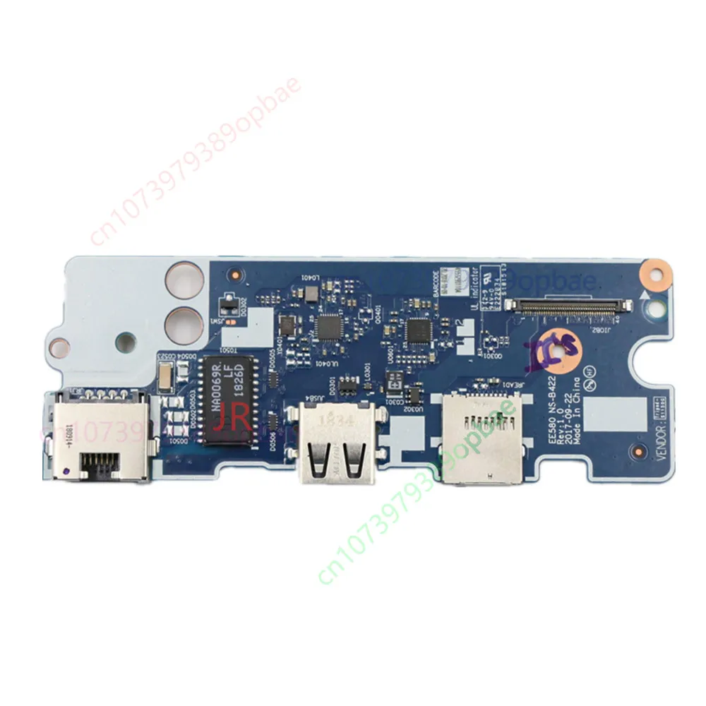 

Плата кнопки включения/выключения питания NS-B422 для Lenovo ThinkPad E580 E585, плата USB I/O, сетевая карта Ethernet 01LW409