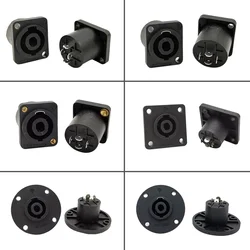 5/20/100PCS 4Pin Speakon Connector Female Jack Audio Loud speaker Connector Amplifier Converter Socket With Lock