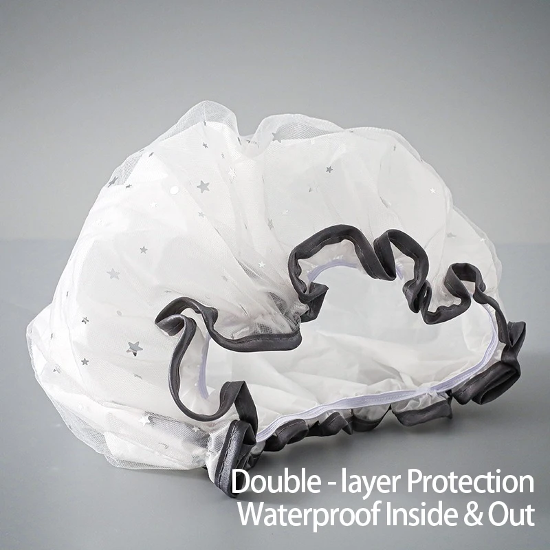 Luxury Women's Reusable Shower Cap Bonnet