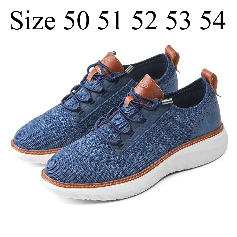 Plus Big Size 50 51 52 53 54 Men Casual Mesh Shoes Loafers Sneakers Walking Summer Breathable Light Weight Comfortable Big Foot