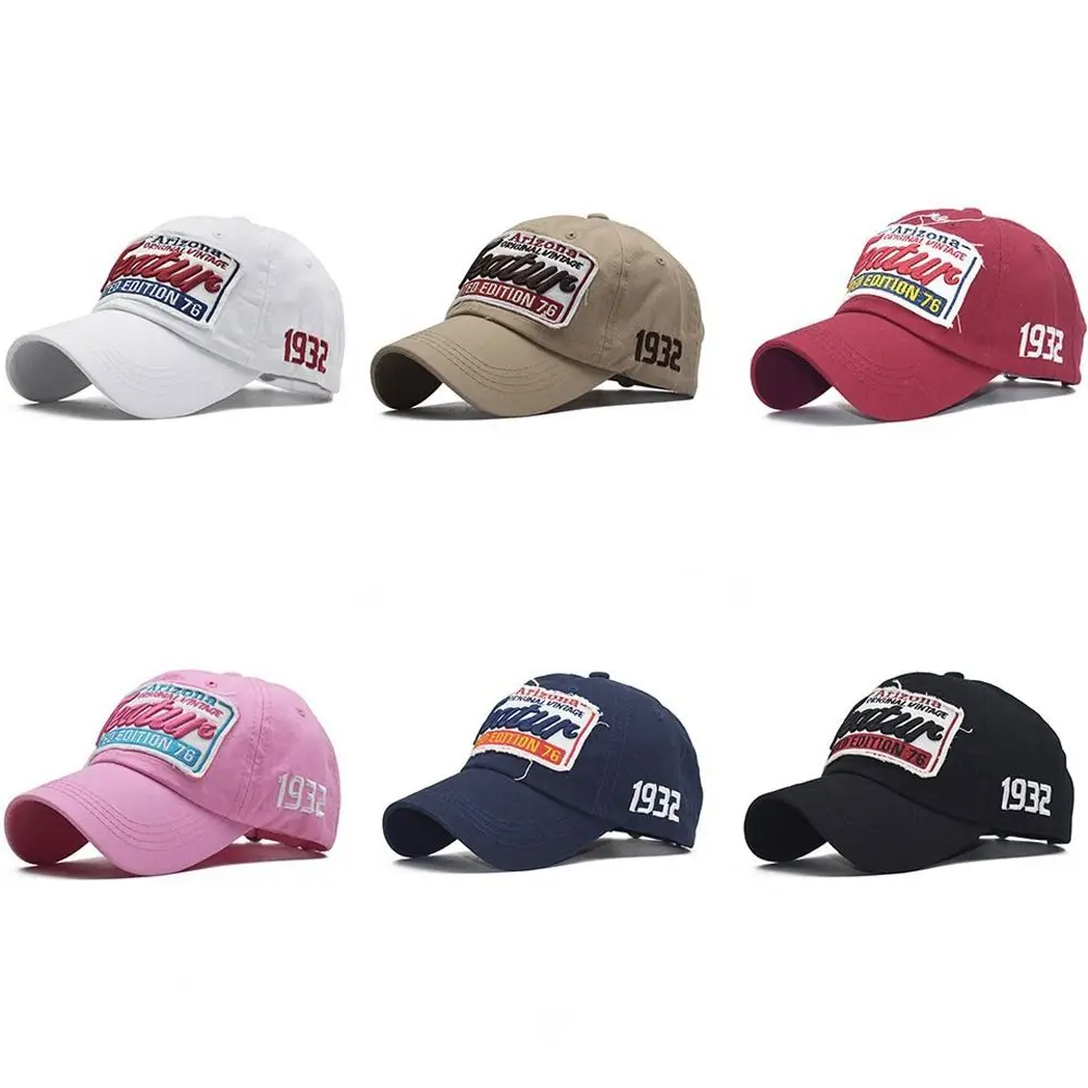 Gorras de algodón con visera para hombre y mujer, gorras de béisbol con letras bordadas, sombreros de pesca, sombrilla, moda de verano