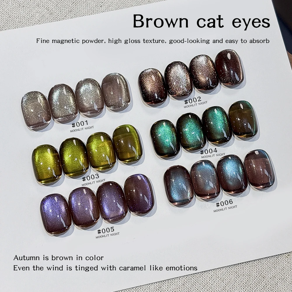 12ml contas de vidro olho de gato gel fino pó magnético alto brilho unha polonês un led gel verniz embeber magnético gel laca arte do prego