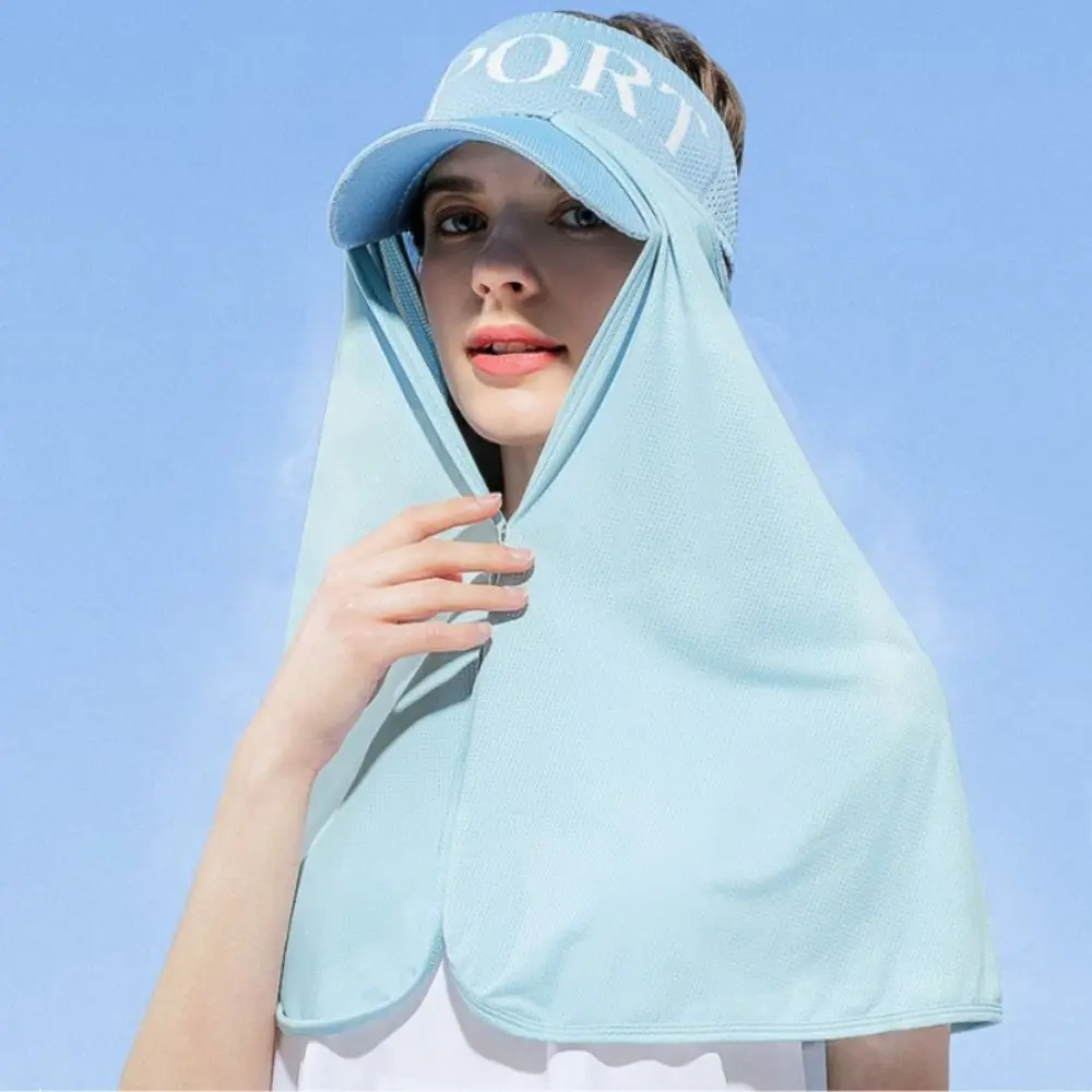 New Shawl Sunscreen Women Big Brim No Roof Sun Hat UPF 1000+ with Neck Cover Full Neck Protection UV Protection Beach Bucket Hat