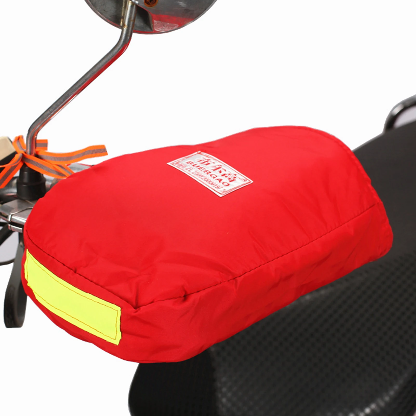 

1 пара зимних мотоциклетных перчаток, водонепроницаемые, теплые, светоотражающие для электрического велосипеда, скутера, езды в холодную погоду