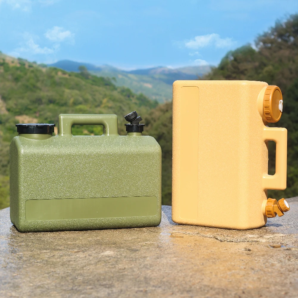 حاوية تخزين المياه سعة 20 لتر مع صنبور دلو مياه الشرب سعة كبيرة حاوية المياه إبريق للتخييم في السيارة #1
