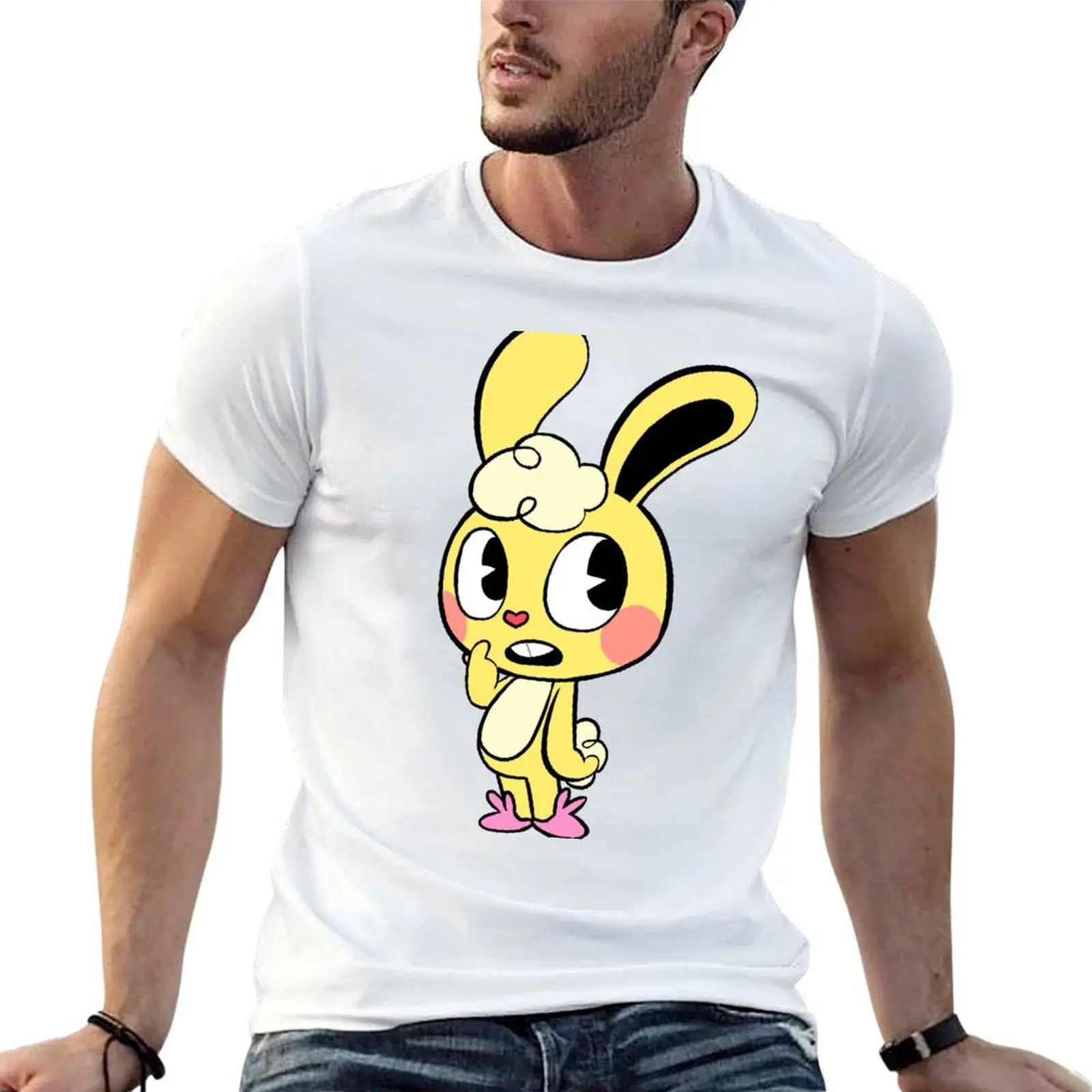 Cuddles T-Shirt blue archive plain luxury clothes men