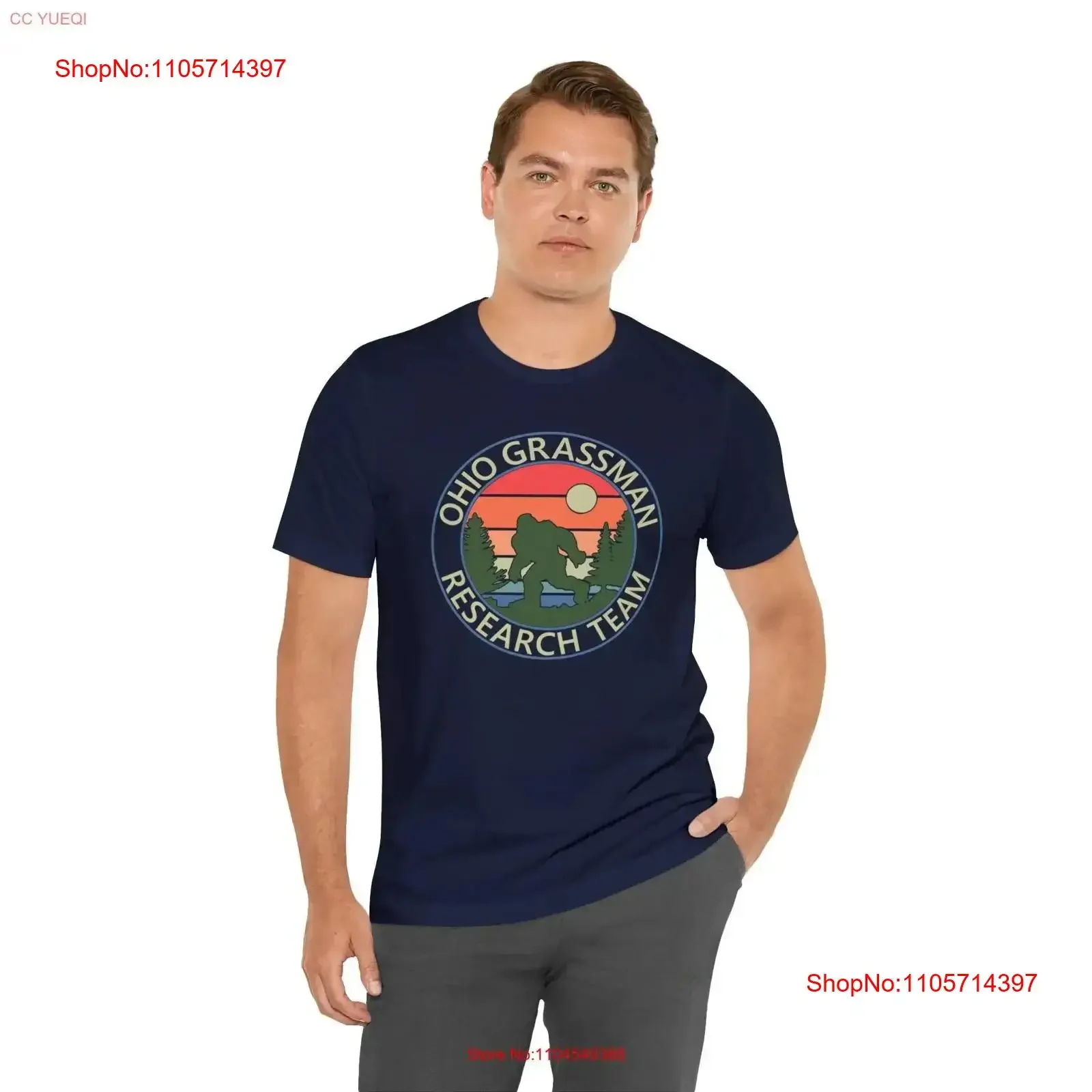 Ohio Grassman Research Team T Shirt Midwest Bigfoot Sasquatch Fun Camping Hiking Outdoors vintage Washed fashion