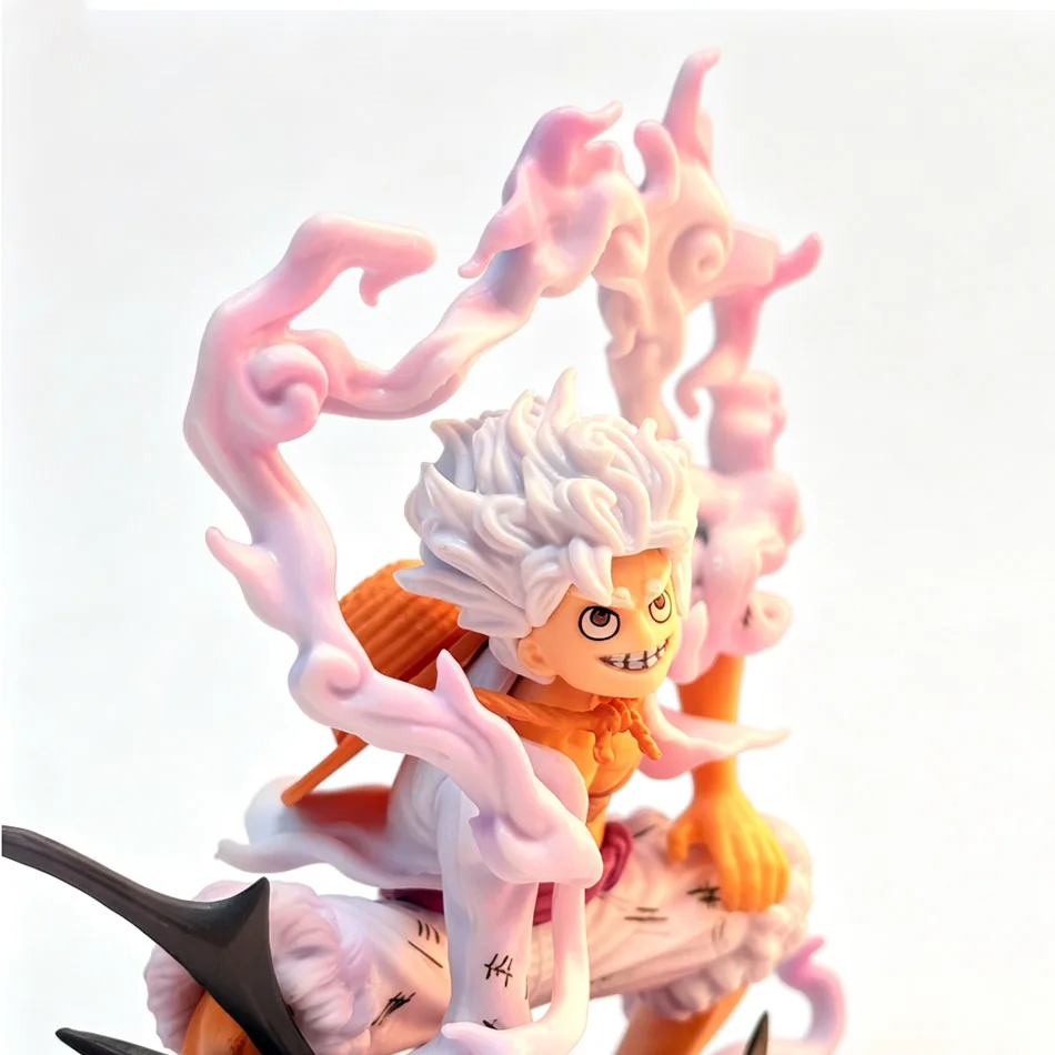 Bandai One Piece Fifth Gear Sonnengott Nika Luffy Hockende Figur, Anime-Peripheriemodell-Ornament, 2D Anime-Sammlerstück im Trend – Detail 16