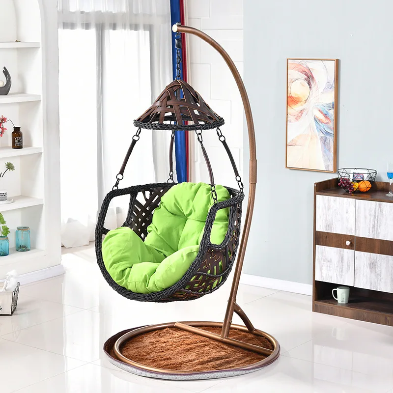 Hamaca de acero personalizada, silla colgante con soporte, baja cantidad mínima de pedido, entrega rápida, muestras gratis del fabricante