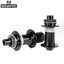 NOVATEC D981/982 Road Bike Disc Brake Hubs 28 Hole 100*12/142*12MM 4 Perrin Aluminum Thru Axle Version Center Lock/6 Bolts Hubs