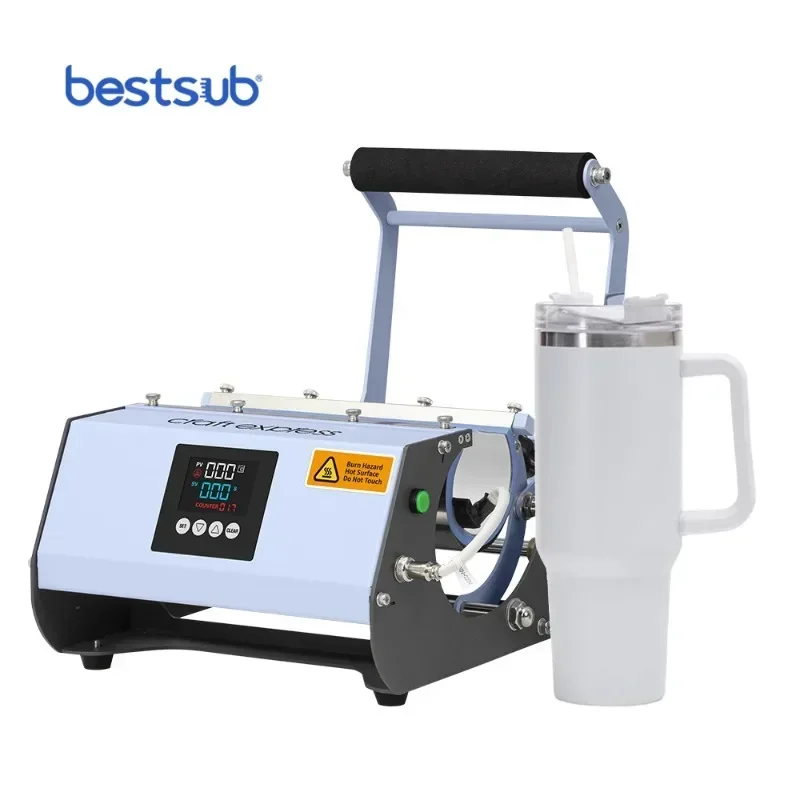 BestSub 40oz Elite Pro Max Tumbler Wrap Mug Press Heat Transfer Press Machine Element Attachment