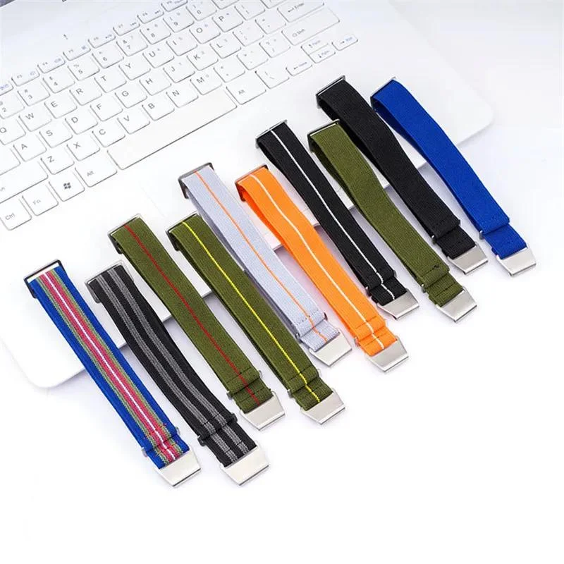 18mm 20mm 22mm 24mm Elastic Nylon Watch Strap Watch Bracelet Universal Wrist Band Bracelet Watch Accessories with Tool