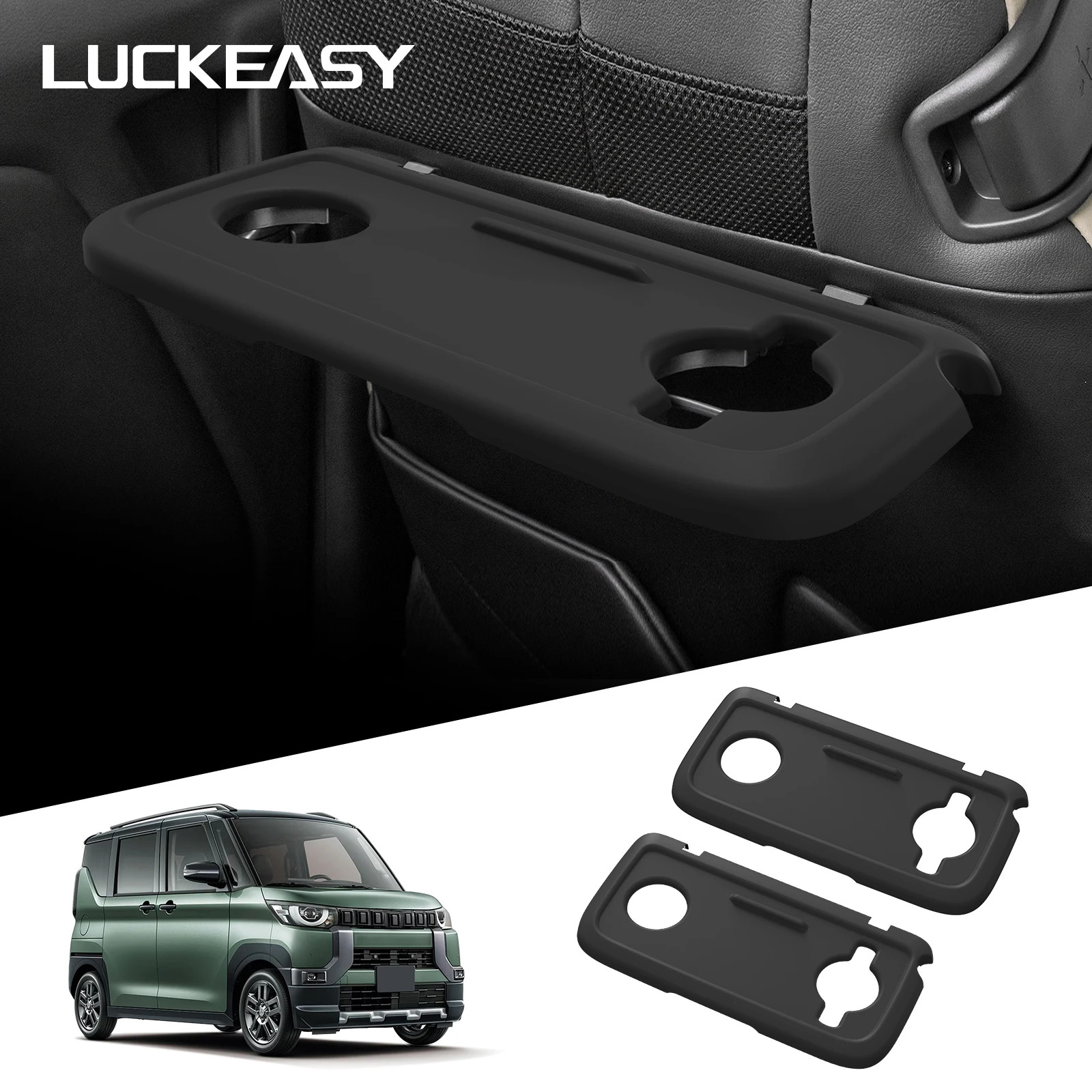 

for Mitsubishi Delica Mini 2025 Rear Desk Mat Anti-dirt Storage Box Silicone Protective Pad Car Interior Accessories 2Pcs