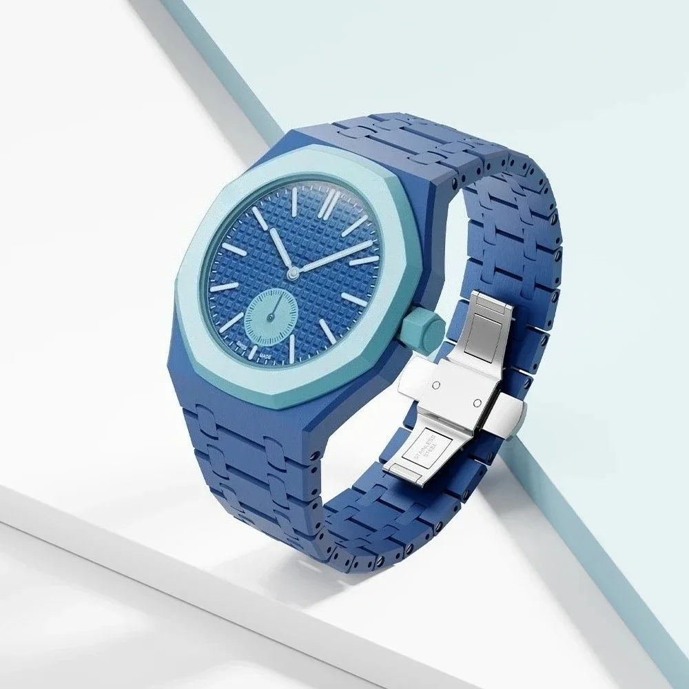 2026 Keramik-Modifikations-Kit für Swatch X AP Royal POP Biomaterials Uhrengehäuse + Biokeramik-Armband Taschenwechsler für Armbanduhr – Detail 2
