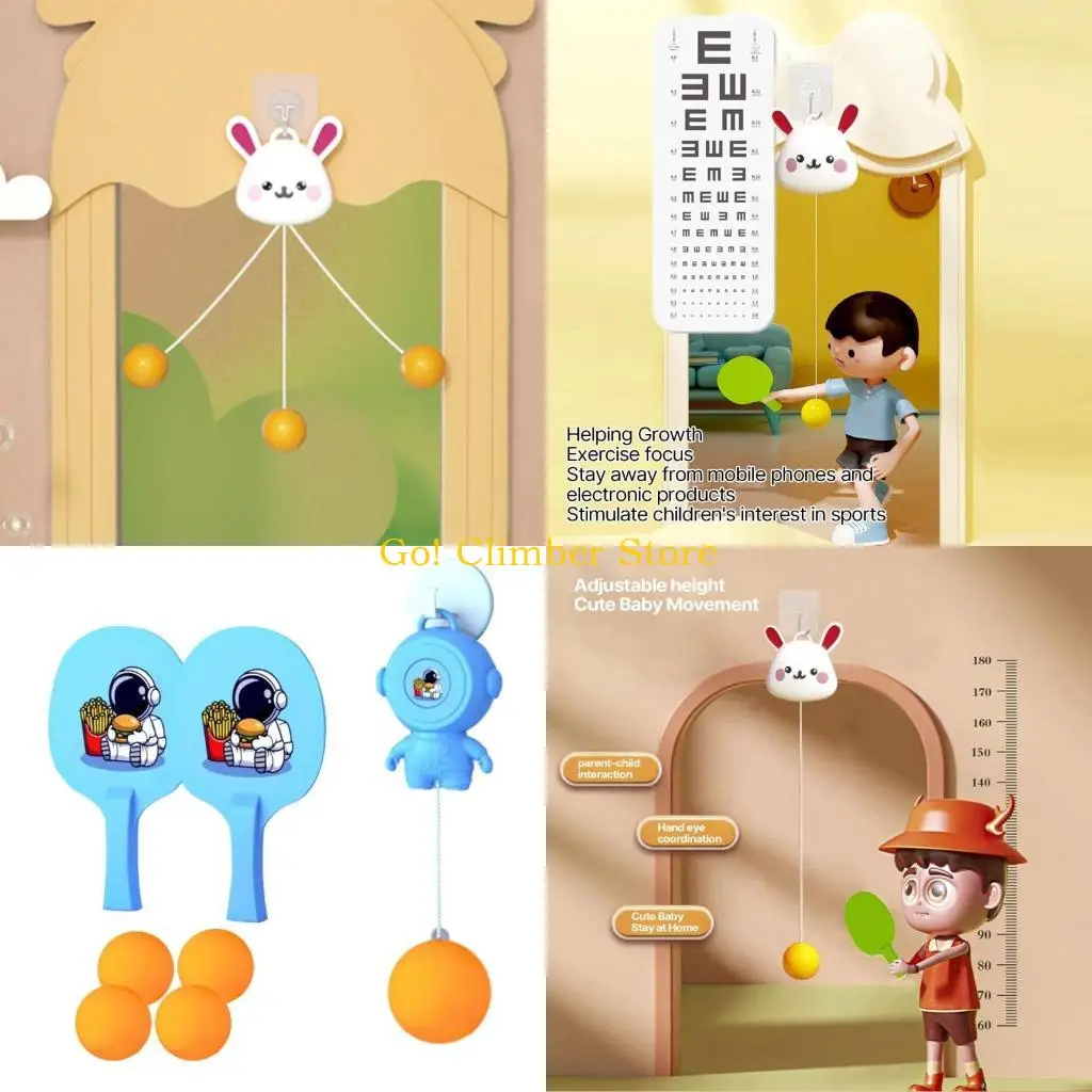 

Q84C Hanging Table Tennis Trainer Children Indoor Table Tennis Set for Kids Children